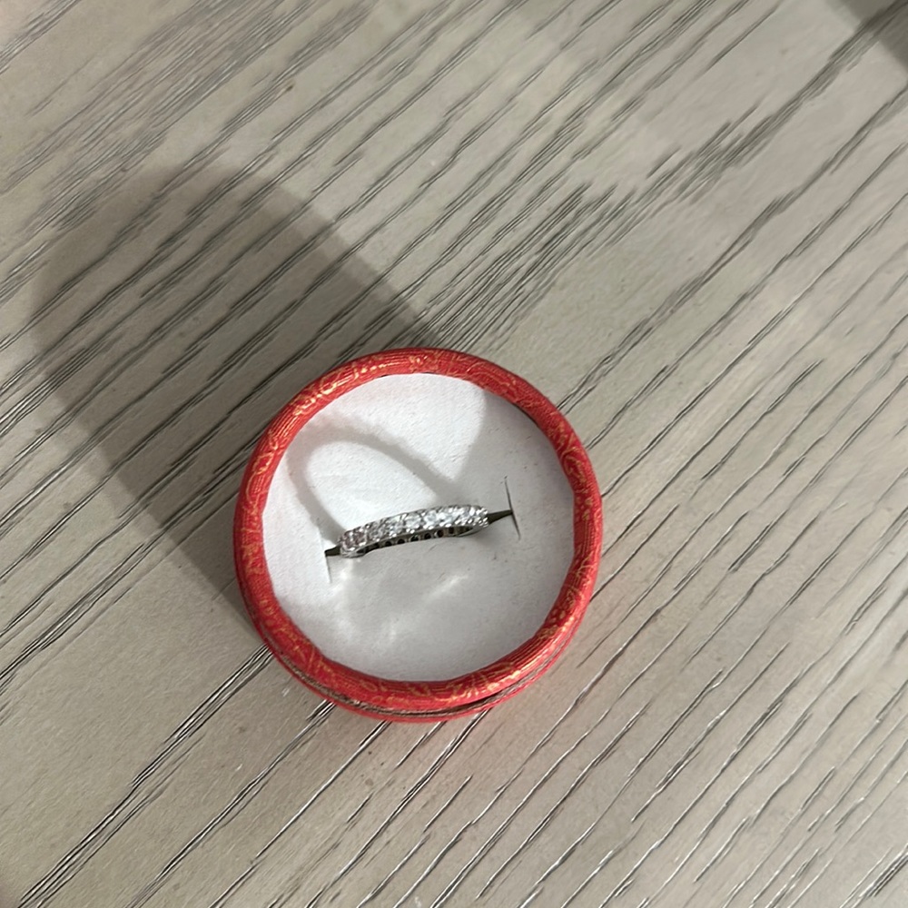 925 sterling silver ring in silver  color size 6